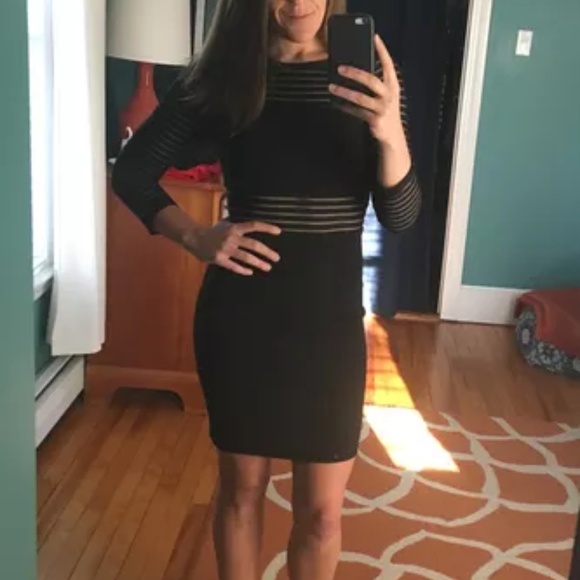 Black Lulus Perfect Mesh Black Bodycon Dress - Picture 5 of 5